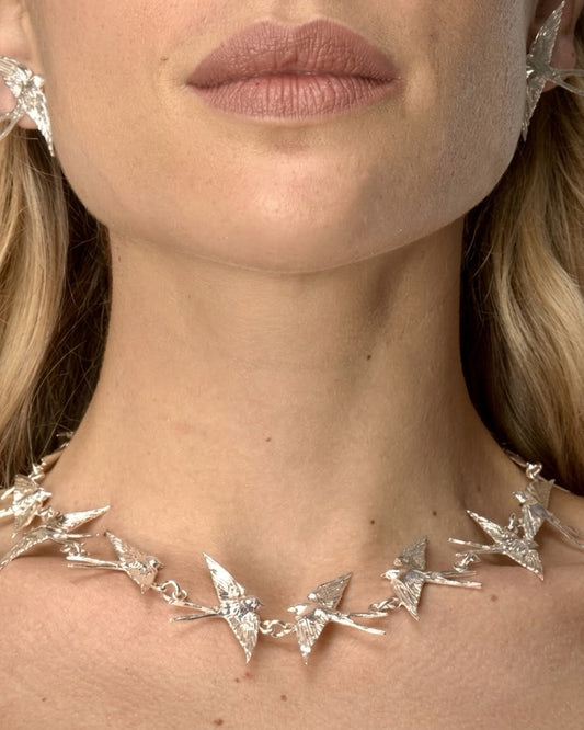 Swallows in Flight Necklace