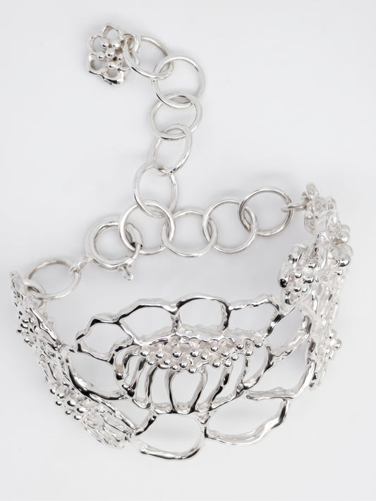 LACE Peony Cuff Bracelet · Fine Jewellery · Nounou Studio