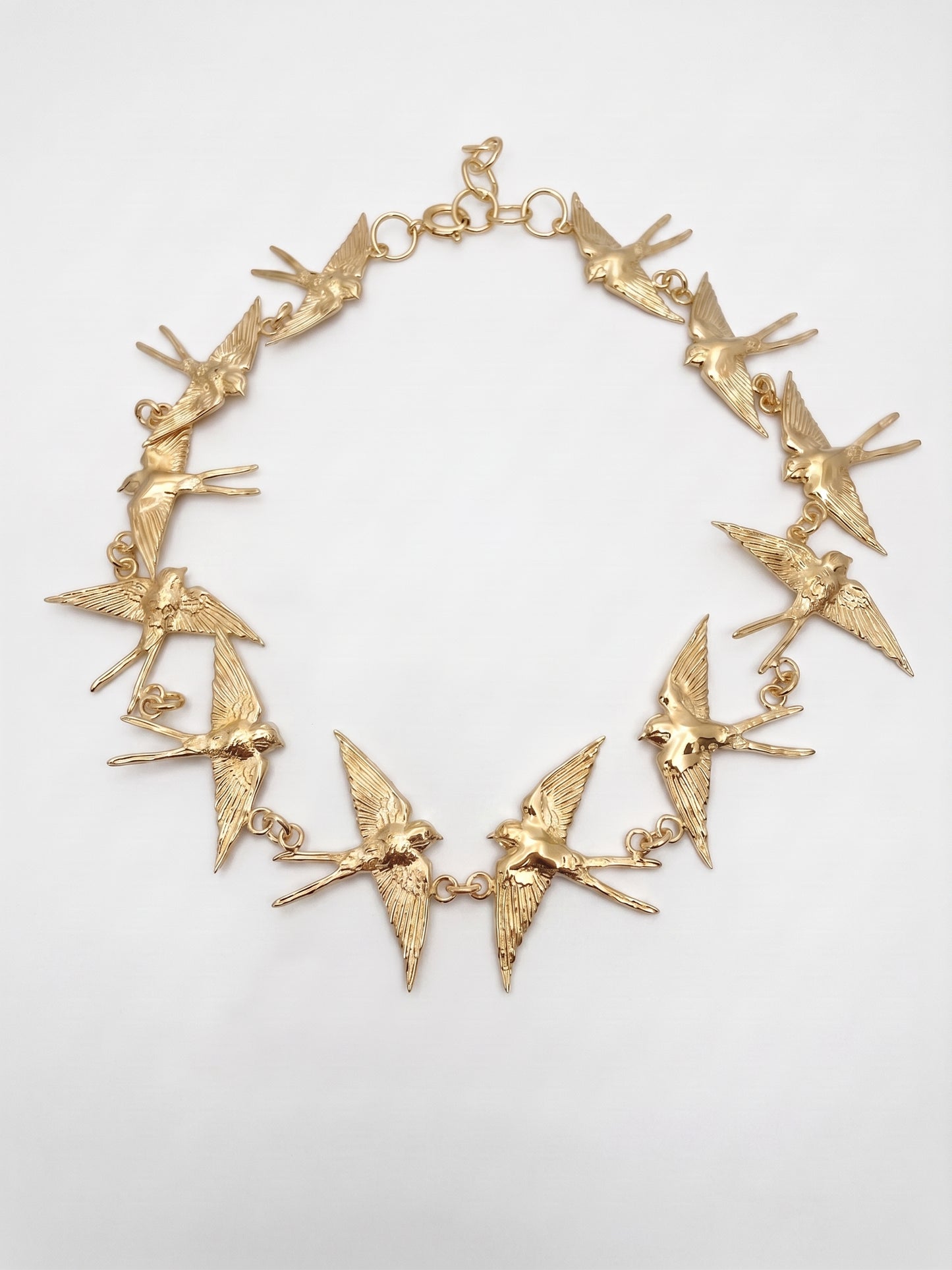Swallows in Flight Necklace · Fine Jewellery · Nounou Studio