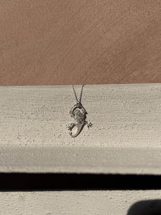 Rainforest Gecko Necklace  · Fine Jewellery · Nounou Studio