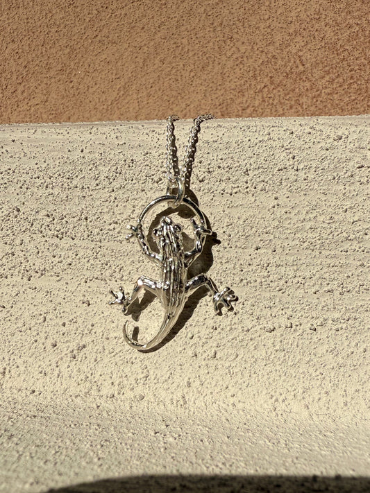 Rainforest Gecko Necklace