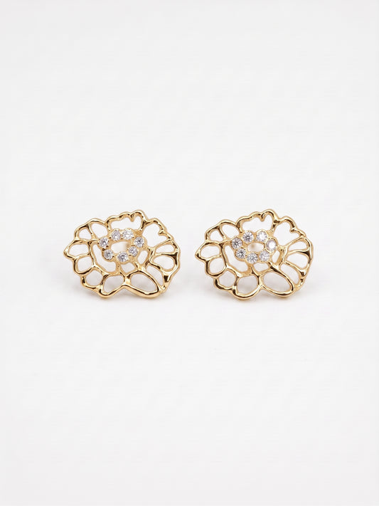 LACE Rose Earrings (Medium) · Fine Jewellery · Nounou Studio