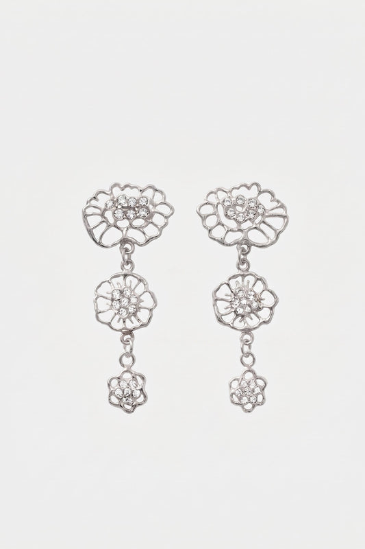 LACE Three Flowers Earrings · Fine Jewellery · Nounou Studio