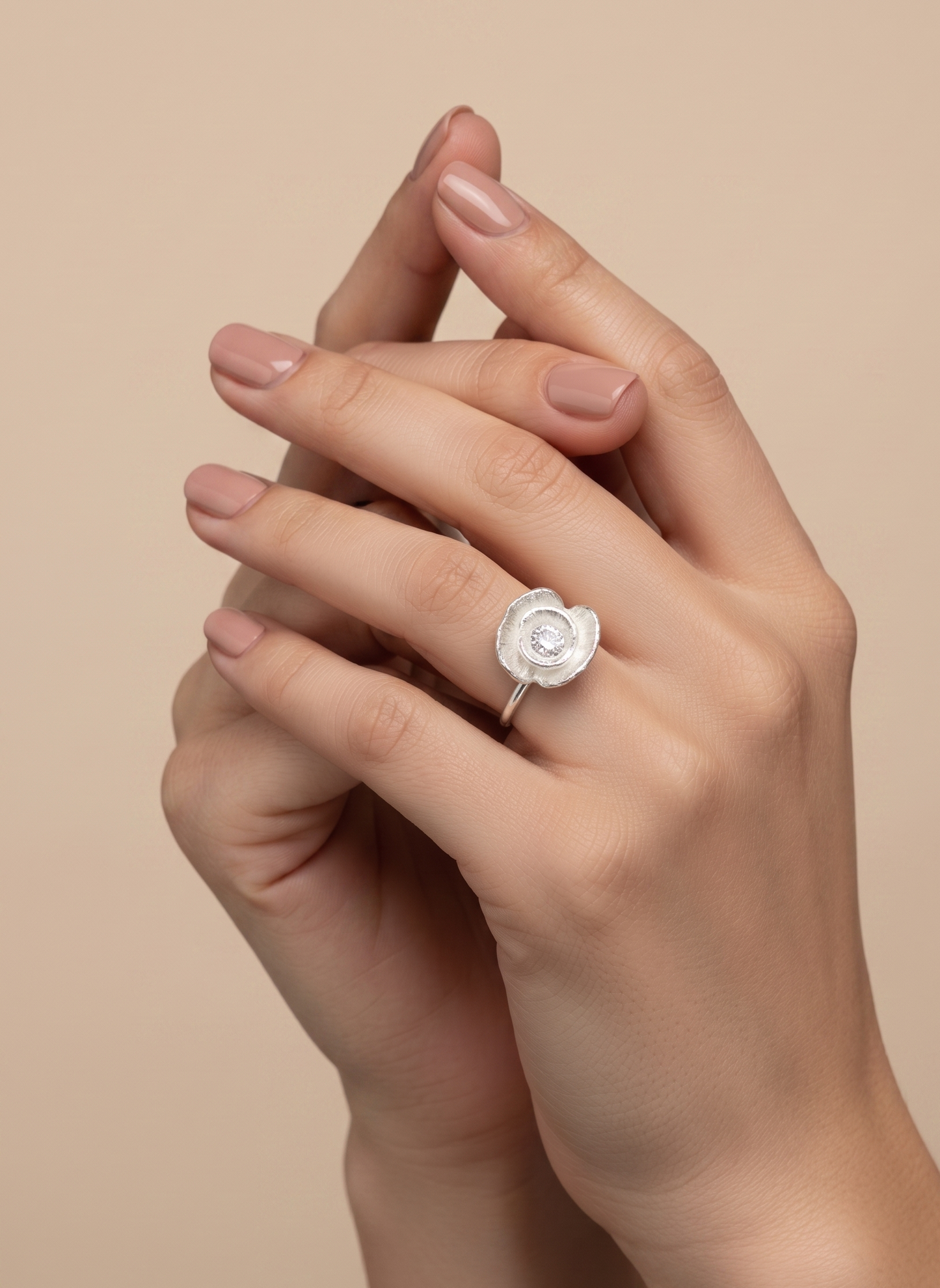 Poppy Flower Ring  · Fine Jewellery · Nounou Studio