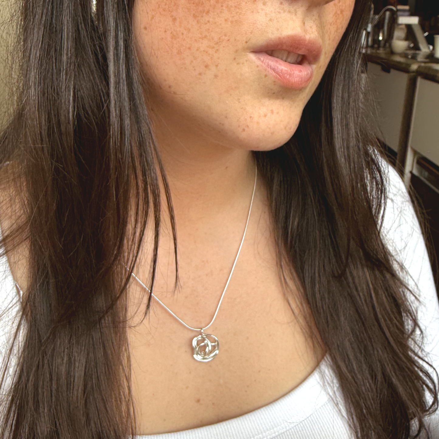 Minimalist Rose Necklace